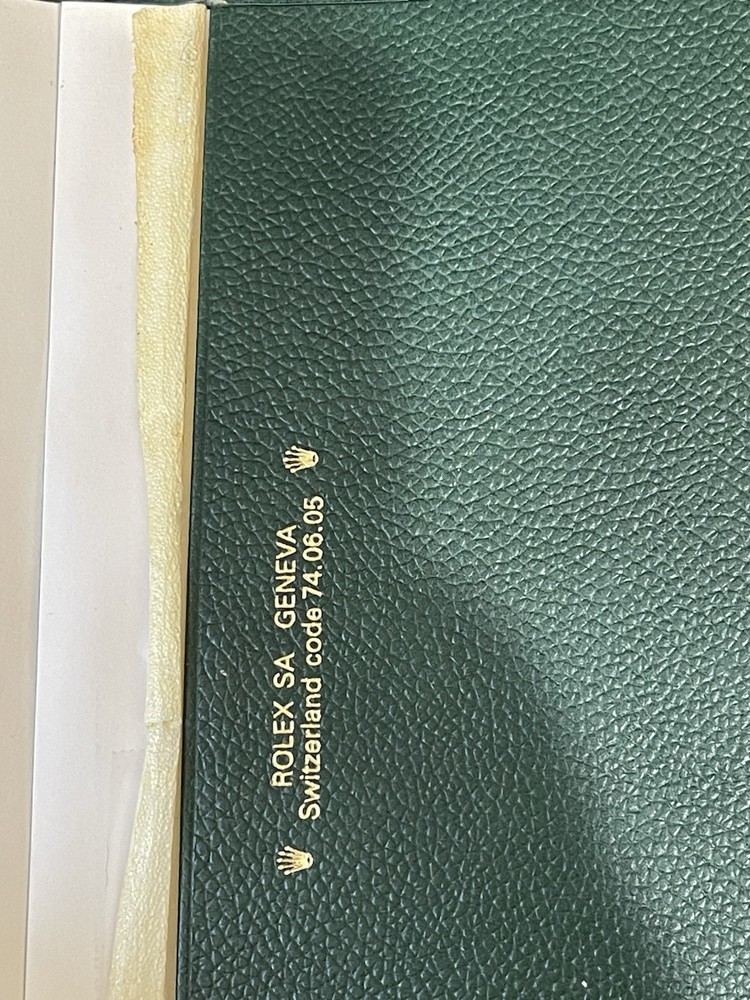 Authentic Rolex Green Notepad Unused Full Paper No Pen