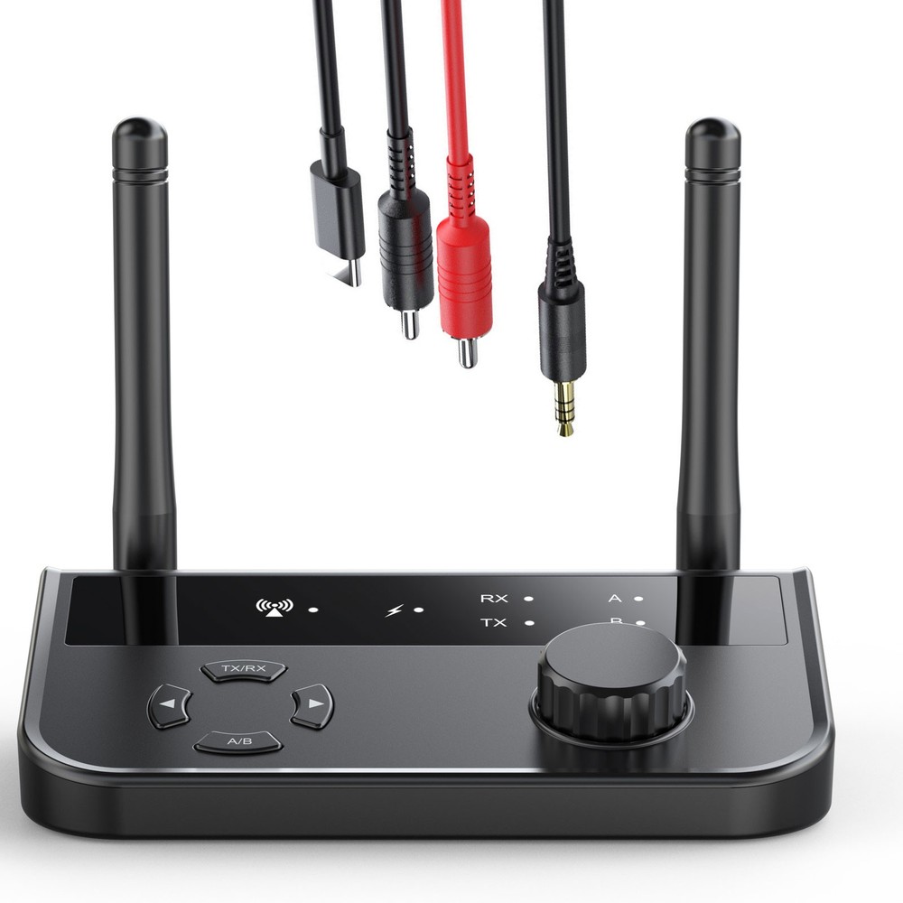 Bluetooth 5.3 Transmitter Receiver Long Range For TV Home Stereo Audio Adapter