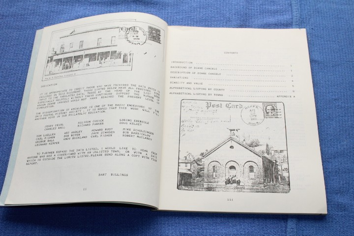 Ohio Doane Cancels Bart Billings April 1987 BlueLakeStamps Great Info!