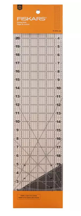 Fiskars Sewing Ruler - 6" x 24" New