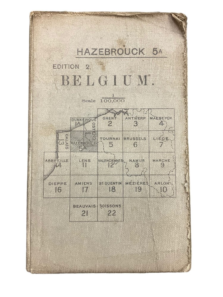 WW1 Hazebrouk 5A Trench Map