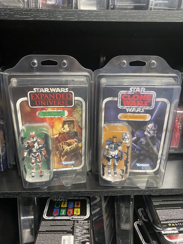 3 protective Display cases for Star Wars/GI Joe Vintage Collection Samples
