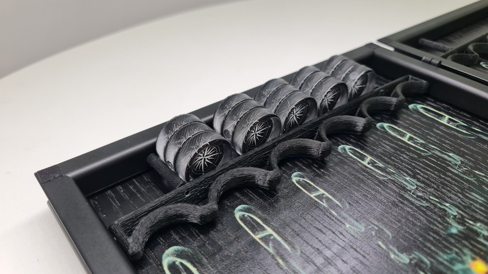 Backgammon wood veneer Set Board Game. Custom backgammon