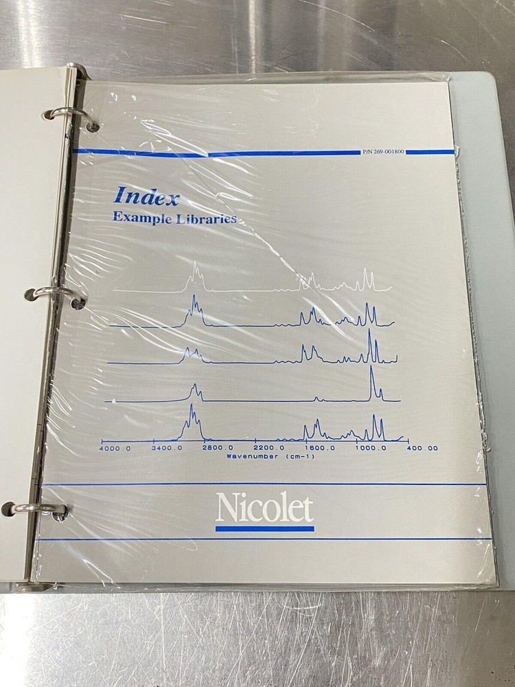 Nic Nicolet 5pc, PC/IR Spectrophotometer - Users Guide / Manual / Instructions