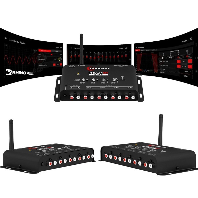 Taramps Pro 2.4bt Digital Audio Processor Android iOS App Bt Ble 5.4 Wi-fi...