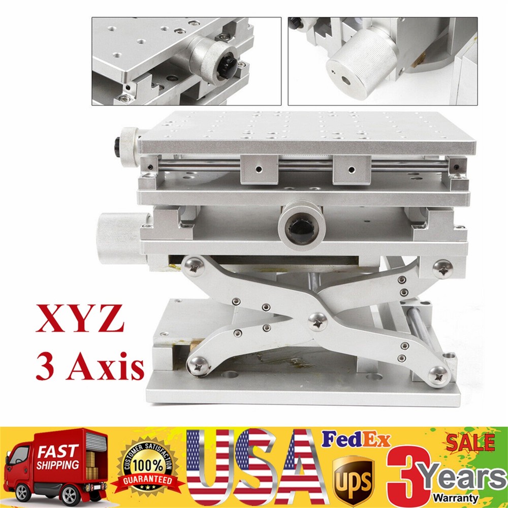 XYZ Axis 3D Workbench 3 Axis Moving Work Table Laser Marking Machine Optical Lab