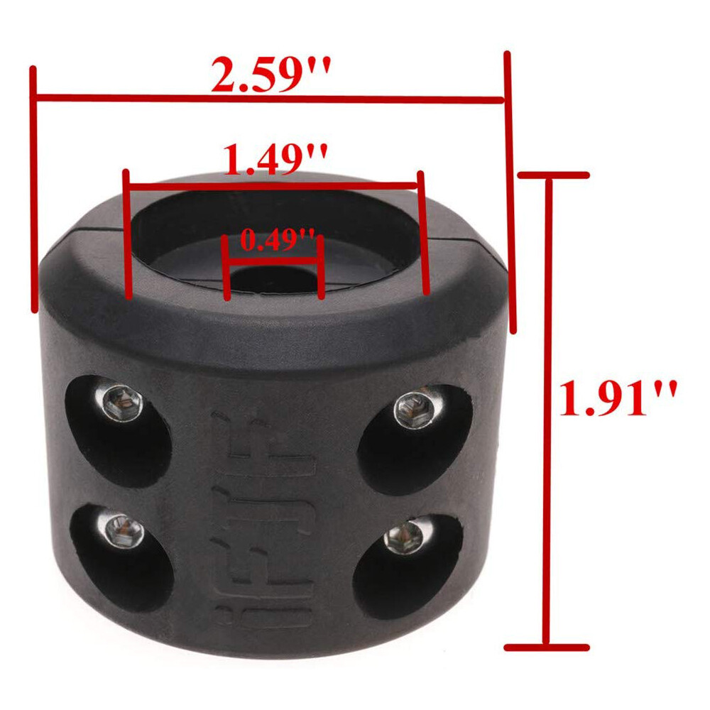 2xFor ATV UTV Winch Split Cable Hook Stop Stopper Set Rubber Cushion