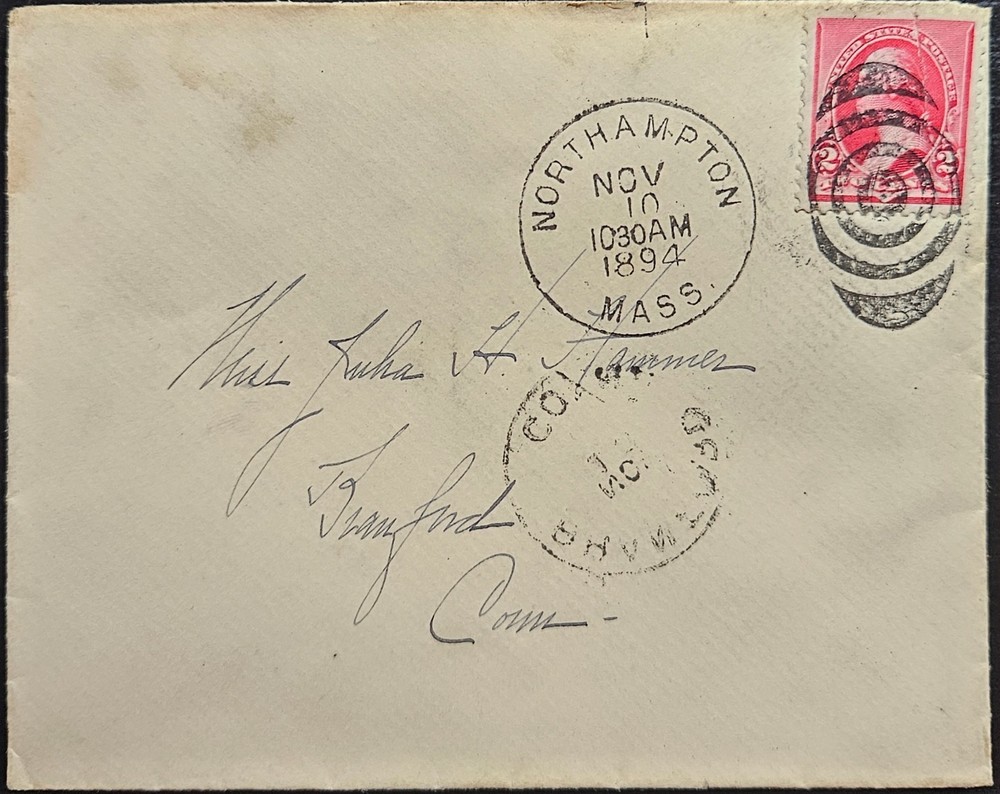 Northampton MA Large Target Duplex 1894 Excellent Strike!