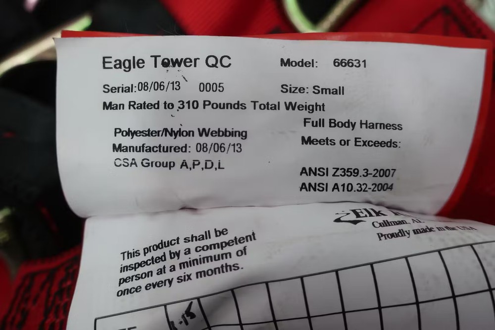 Elk River 66631 Eagle Tower Harness 310lb S