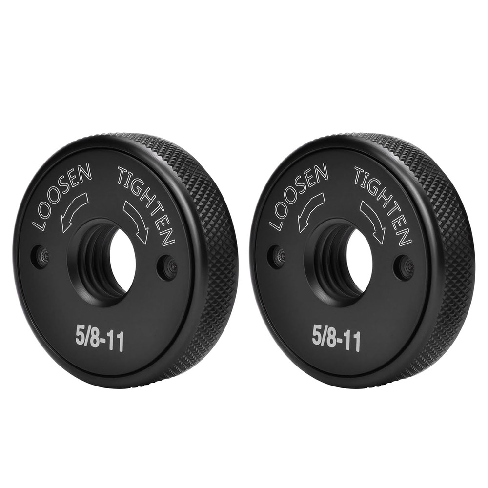 5/8-11 Thread Angle Grinder Flange Nut,2Pcs Grinder Nut for 4.5" and 5" Angle Gr