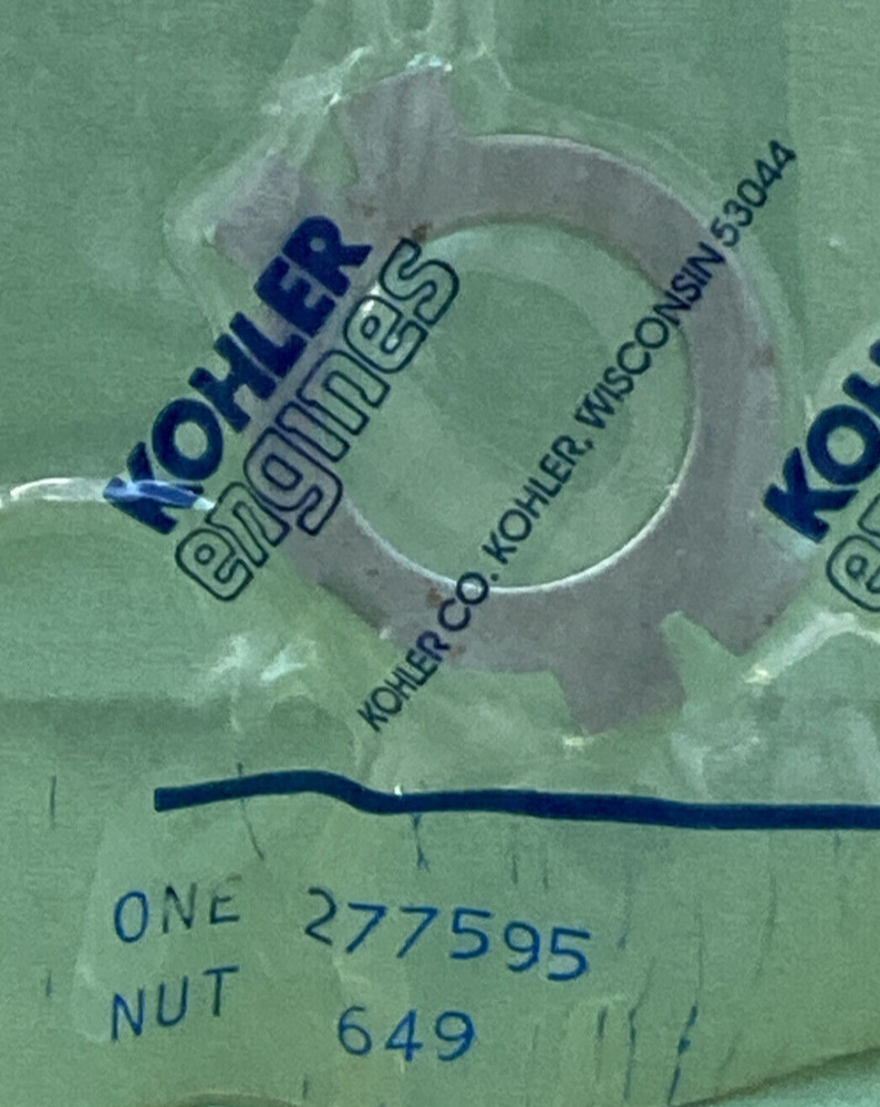 NEW GENUINE KOHLER 277595 LOCK NUT
