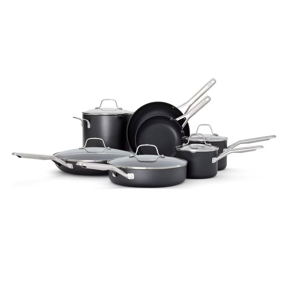 Calphalon 12pc Hard Anodized Aluminum Nonstick Cookware Set