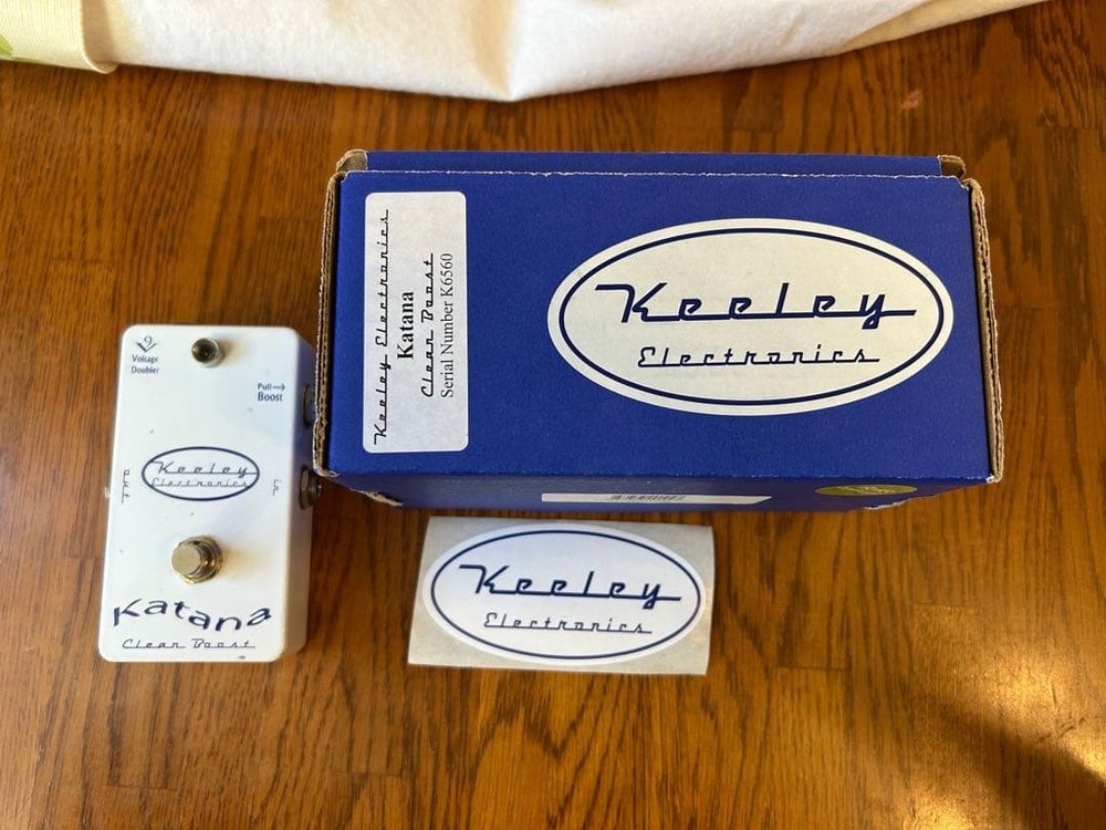 Keeley Katana Boost Clean Booster Old Version Guitar Effects Pedal