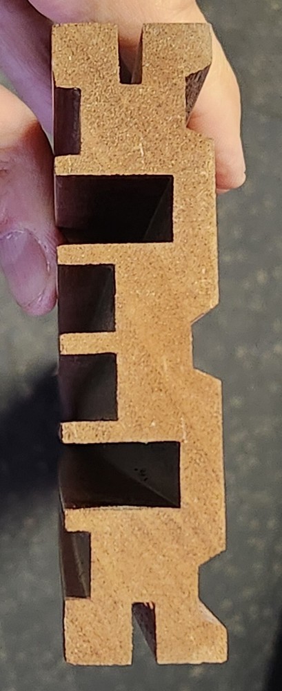 Acoustic sound diffusers Solid Mahogany 48" x 4" x 1"