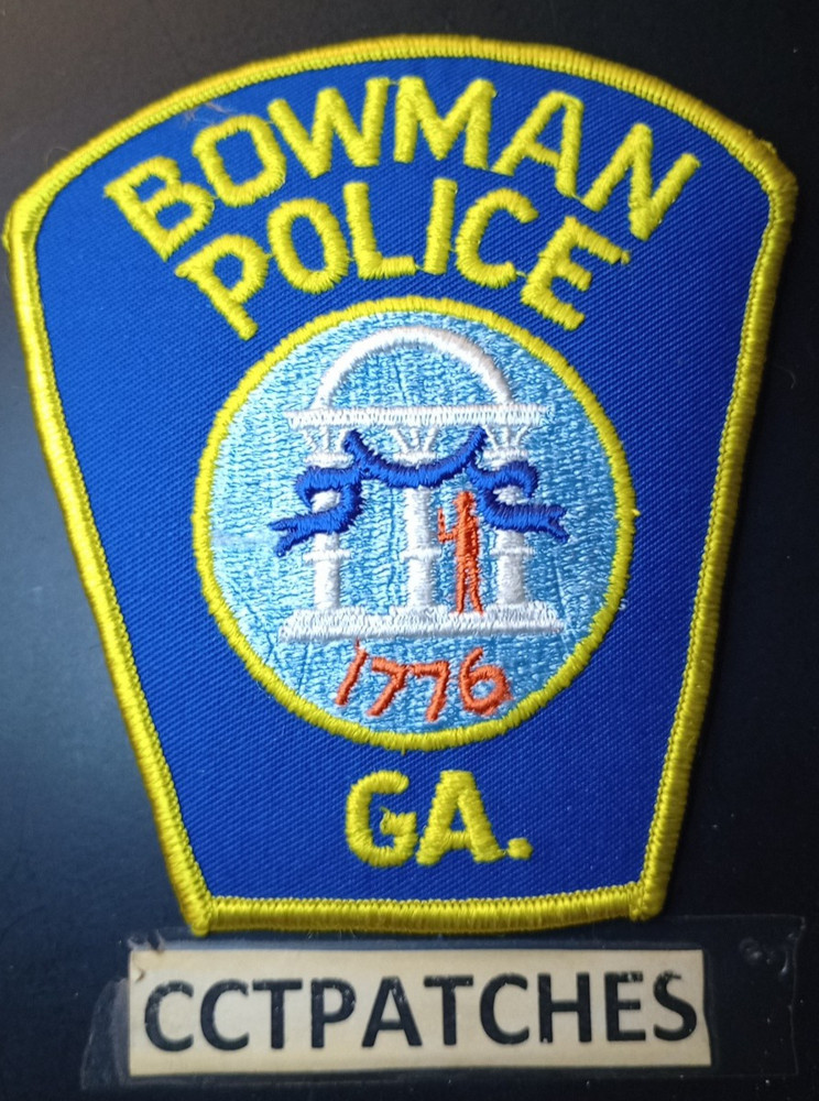BOWMAN, GEORGIA POLICE SHOULDER PATCH GA