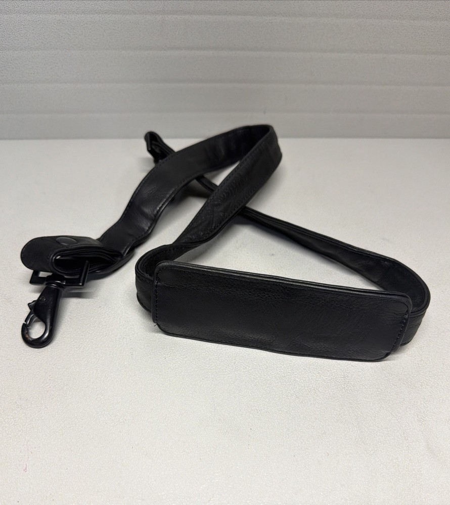Vintg. Genuine Leather Replacement Shoulder Padded Adjust Leather Strap (Scully)