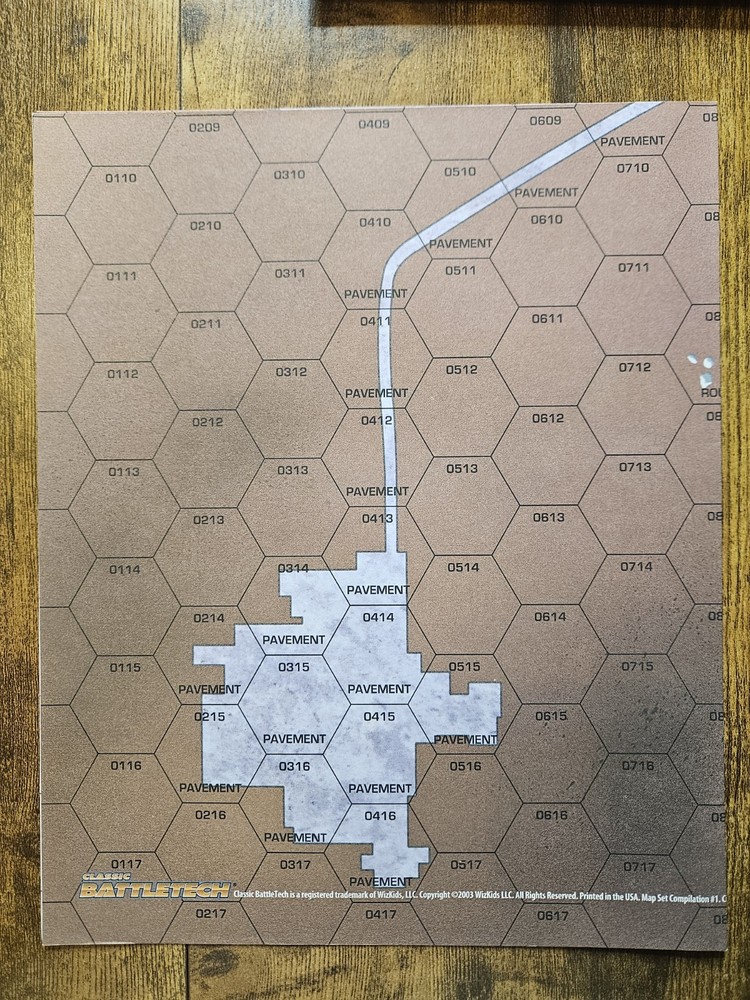 Classic Battletech 2003 Map Set Compilation #1 - 22 Total Maps (Missing Two) VG