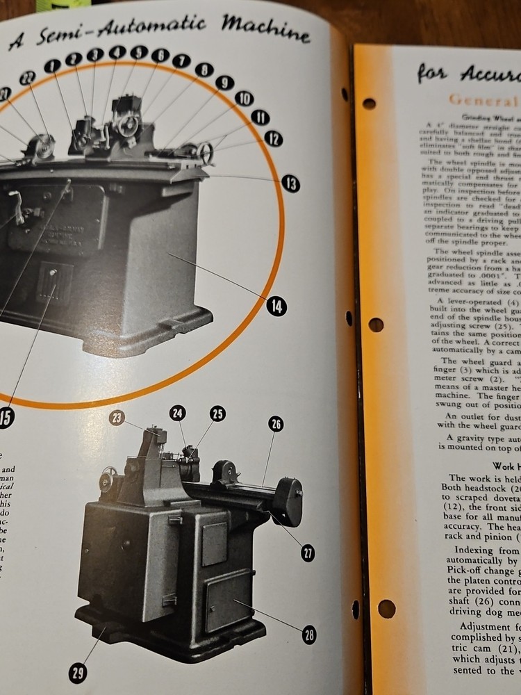 BARBER COLMAN REAMING REAMER SHARPENING MACHINE B C RARE CATALOG