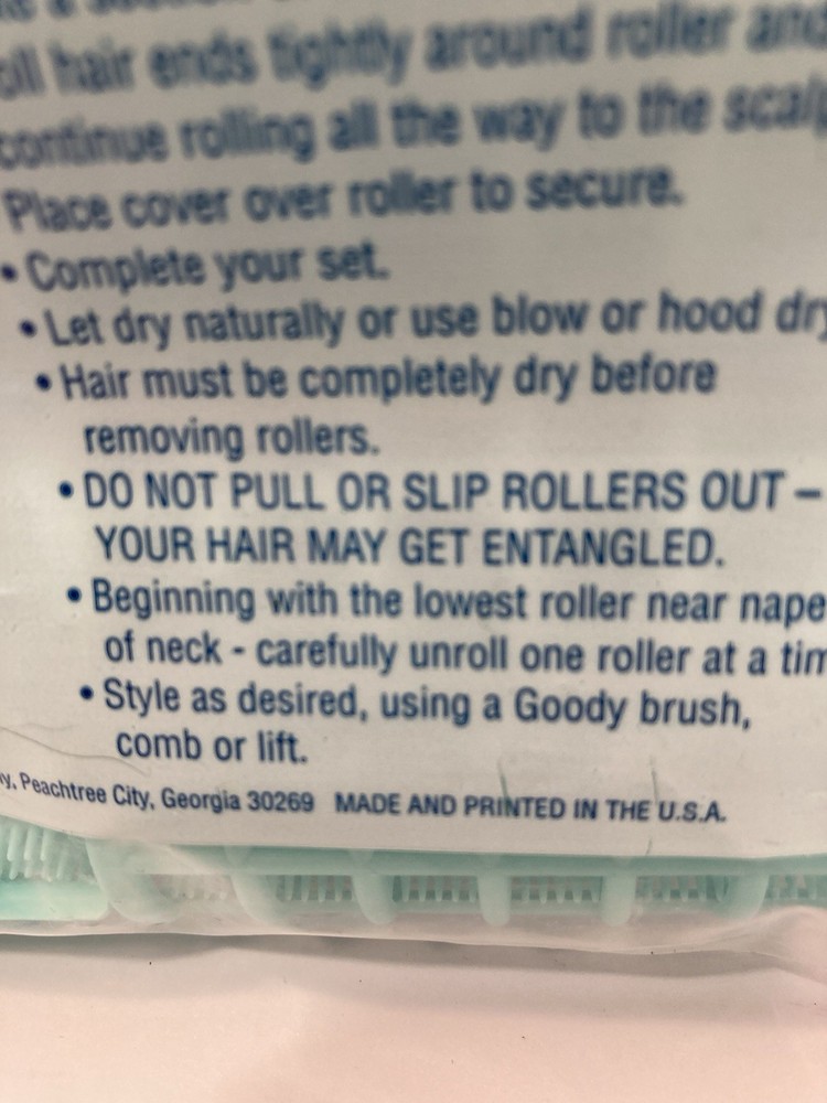 goody vintage 1993 snap over rollers new in package