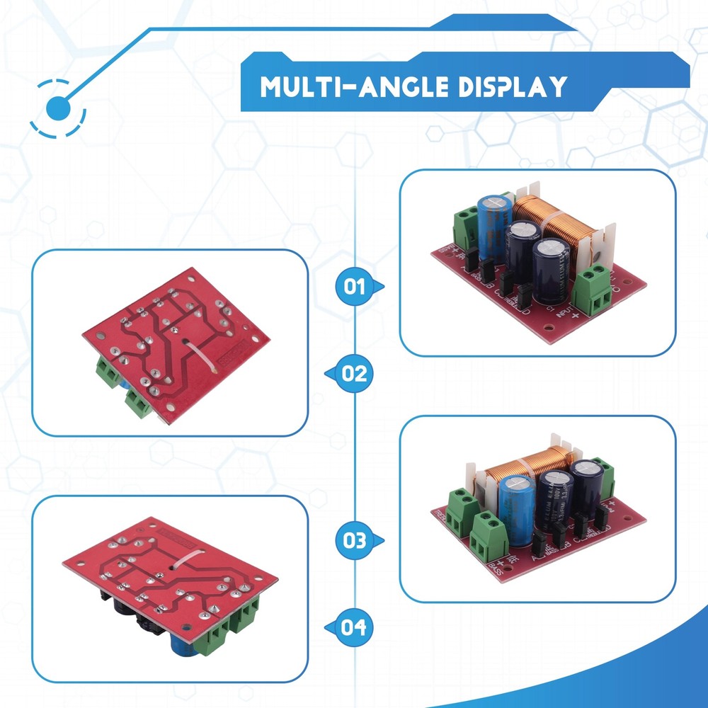 400W Speaker Crossover 2 Way High-Low 4-16 Ohm Frequency Divider for8274