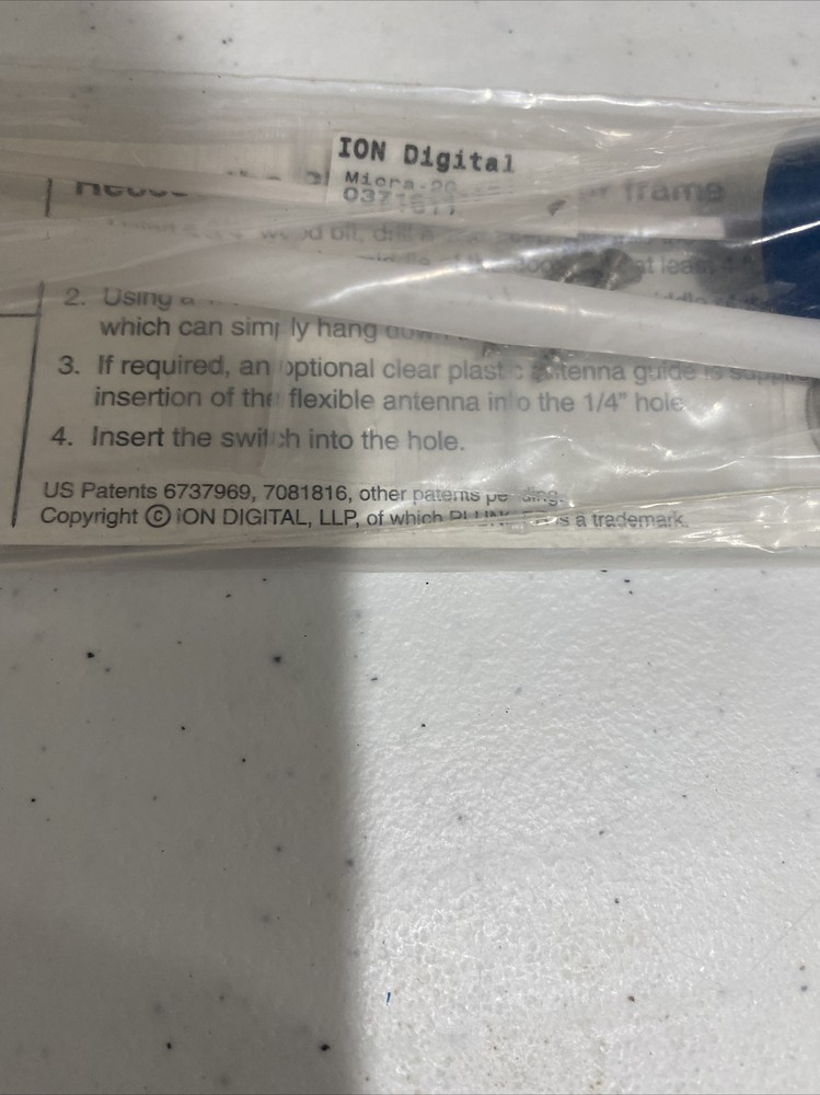 ION Security Plunger Wireless Door Sensor RB2G (2 GIG Compatible) Switch