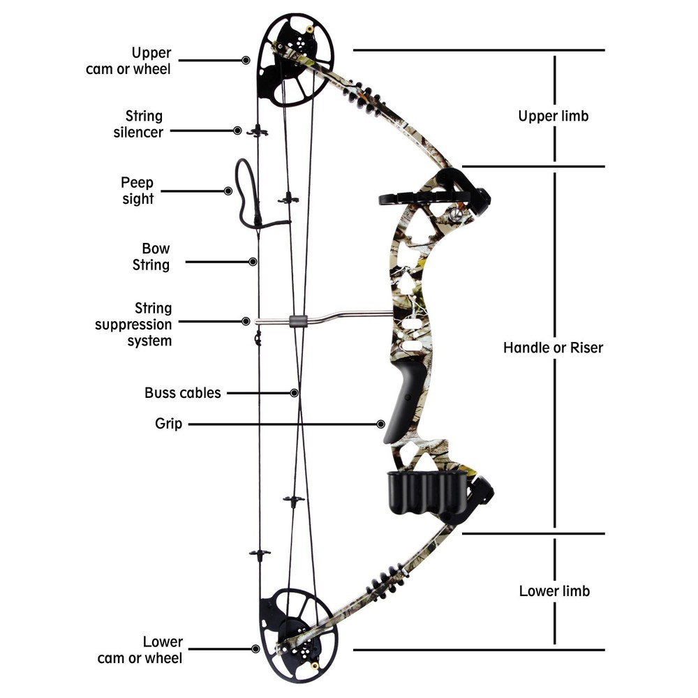 Serenelife Sharp-Eye Compound Bow with Adjustable Draw (320 FPS MAX)