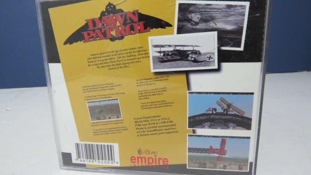 DAWN PATROL (1994) CD-ROM EMPIRE INTERACTIVE EXCELLENT CONDITION