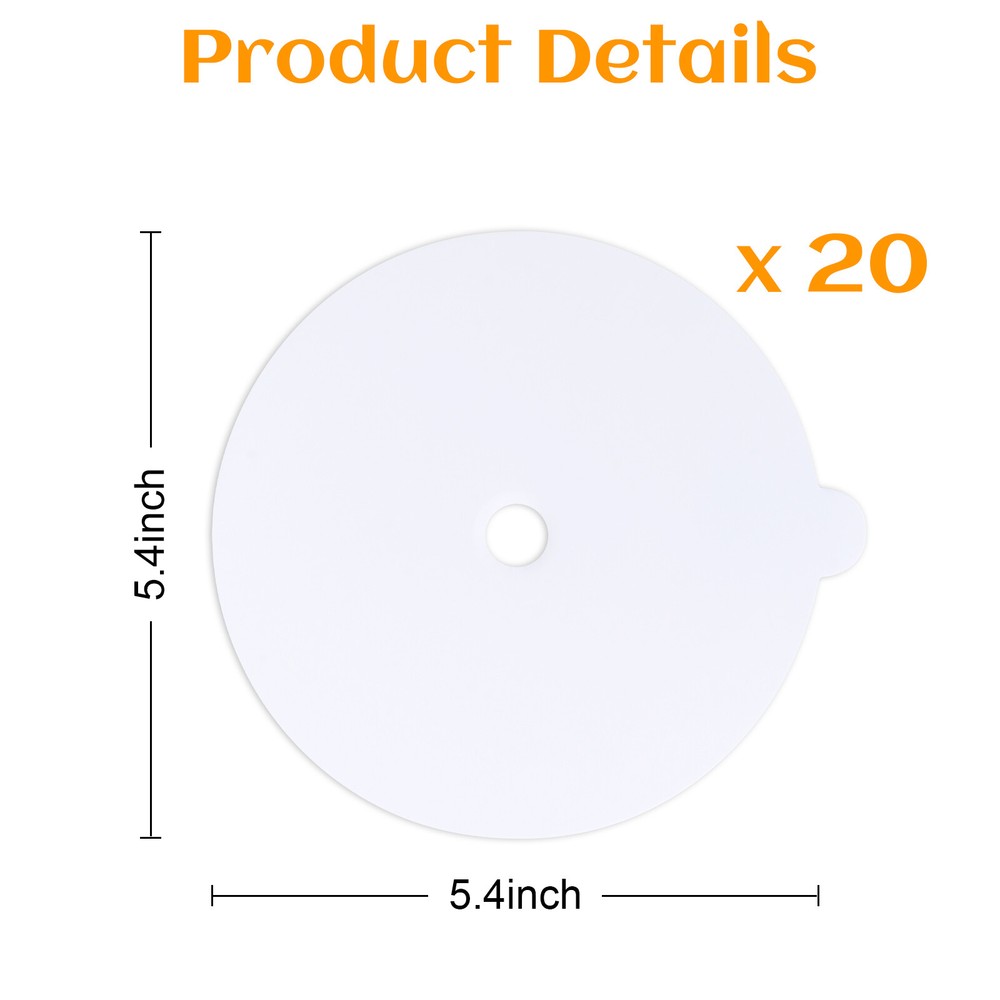 20Pack Disposable Flea Trap Sticker Sticky Dome Flea Trap Refill Flea Glue Discs
