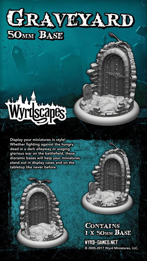 Wyrdscapes: Graveyard 50MM Malifaux 3rd Edition Terrain - New