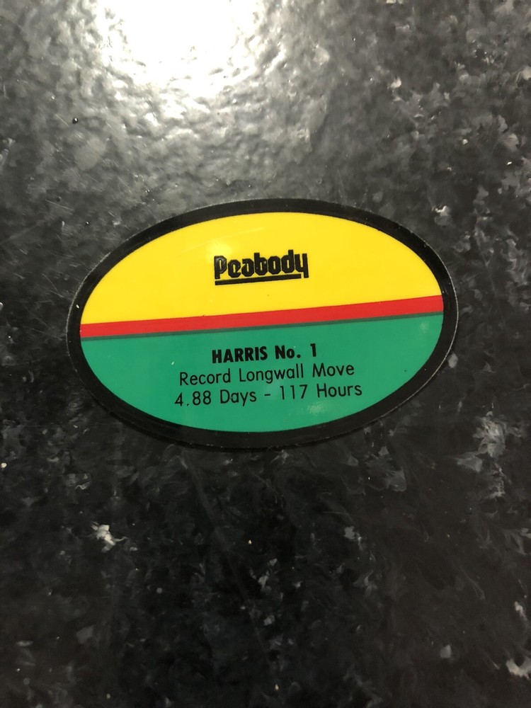 coal mining stickers  Jm.   Nice Peabody