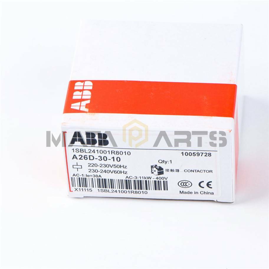 One New ABB Contactor A26D-30-10 220-230V