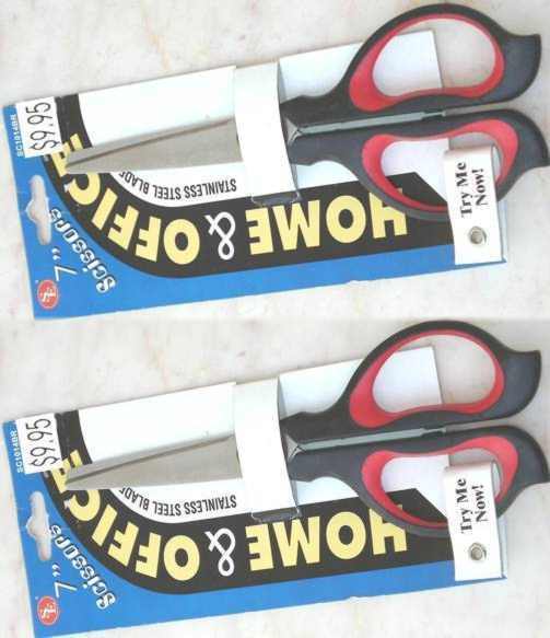 7" Total Length Multipurpose Scissors Perfect School Crafts (Dozen Pack )