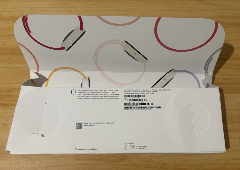 Empty Box Apple Watch . Use For Content, Crafts Storage, or Regifting