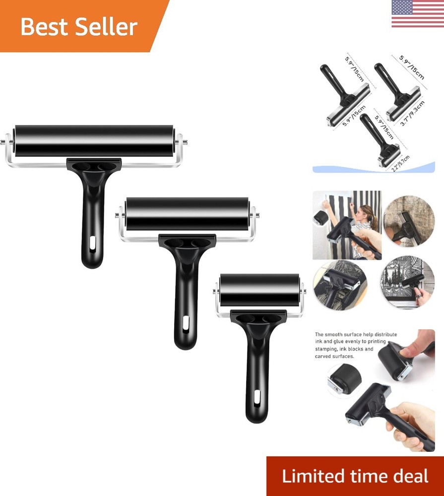 Soft Rubber Brayer Rollers for Crafting Brayer Rollers for Printmaking Brayer...