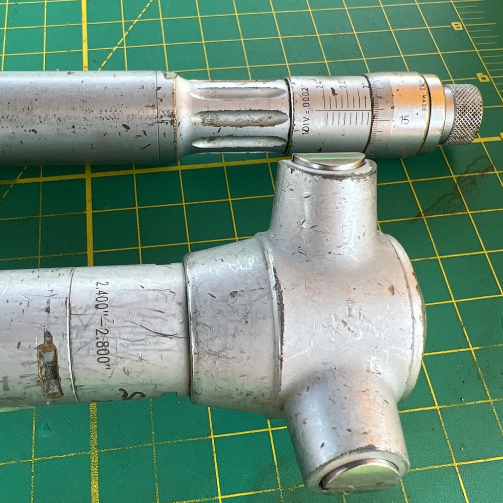 BROWN & SHARPE 2-2.4 AND 2.4-2.8 DEEP INSIDE MICROMETER