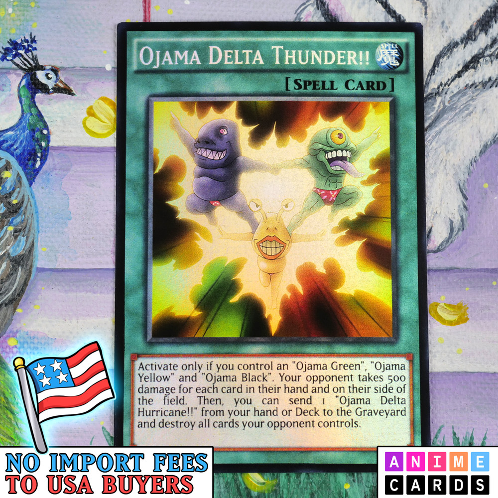 Ojama Delta Thunder!! ANIME EFFECT HOLO card