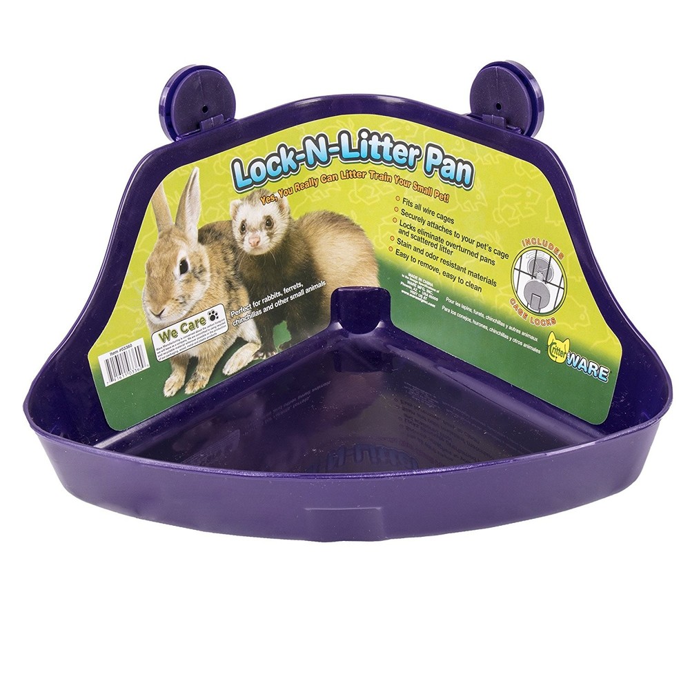 Ware Manufacturing Plastic Pet Lock N Litter Pan and Cage Locks Regular Assorted
