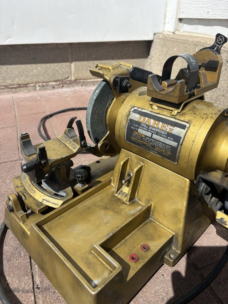 Darex Drill Sharpener 1/3HP Bench Grinder w/ Jig / MISSING HOLDER