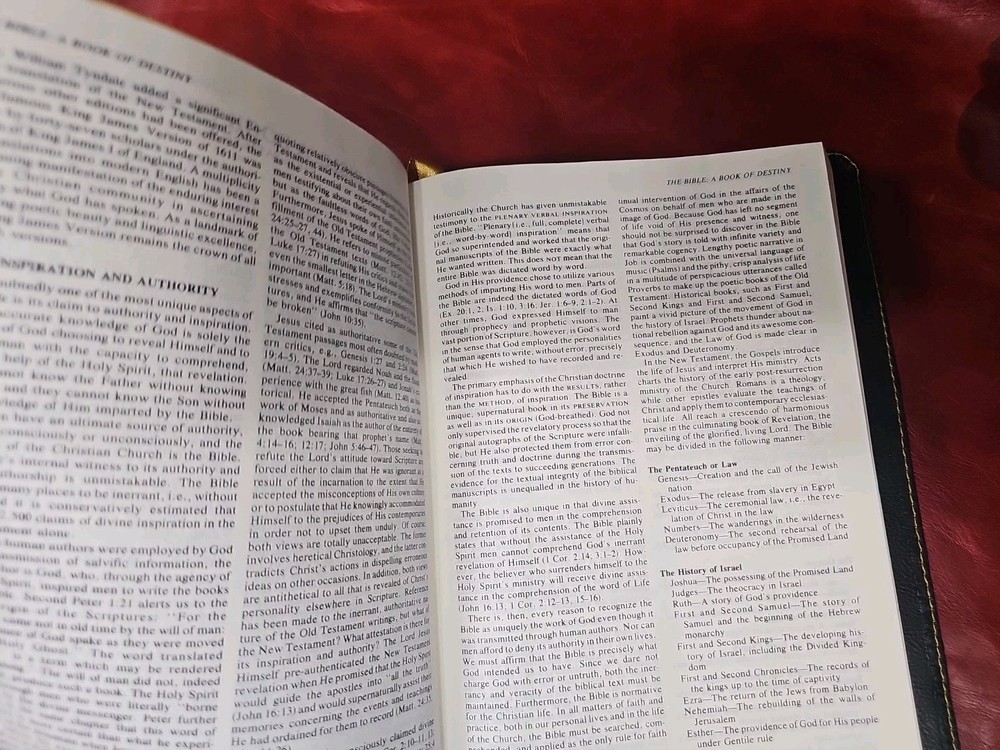 Criswell Study Bible Rebound with Liner Cowhide Nice! Stitched Parameter Nice!