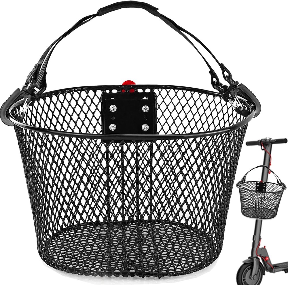 Knee Scooter Basket Accessory, Quick Release Removable Electric Scooter Baskets,