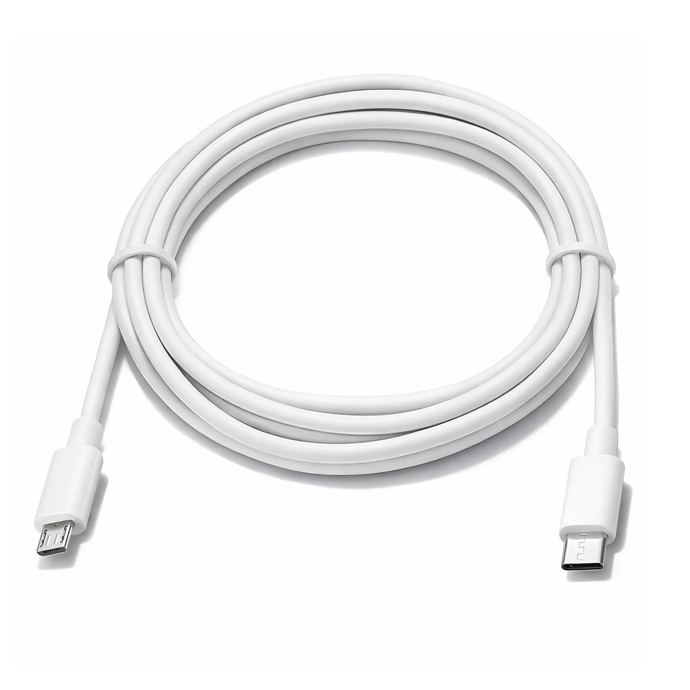 Smays Type USB C to Micro Cable Data Sync and Charging Charger White