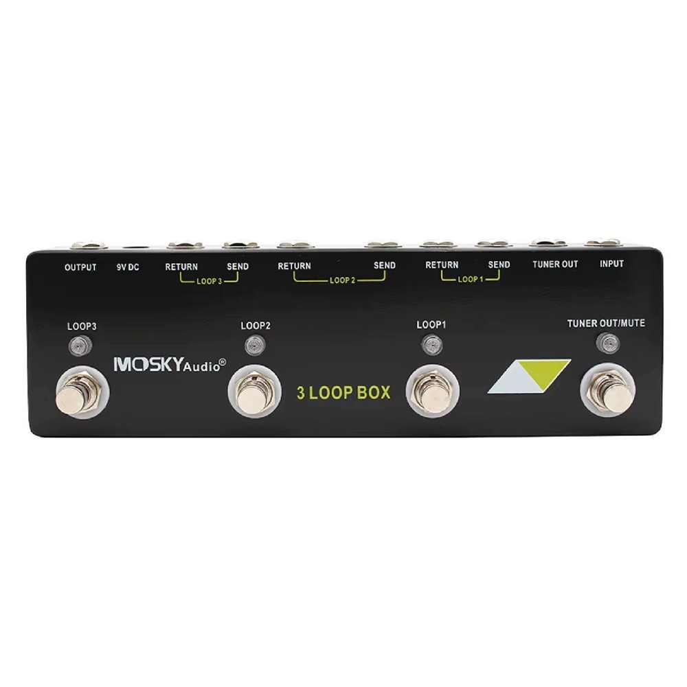 MOSKY Audio 3 LOOP BOX Guitar Pedal Looper Switcher Effect Pedal Loop System CA