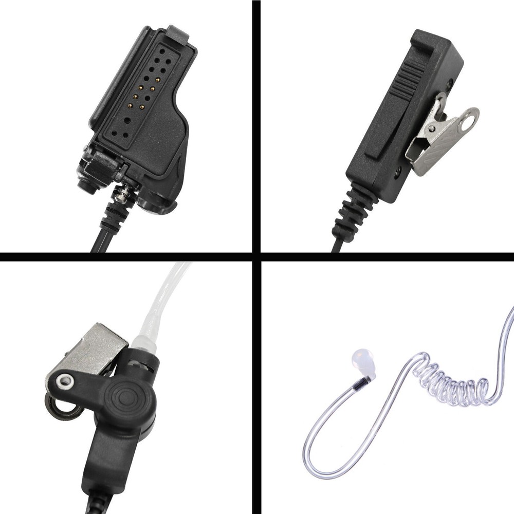 10pcs 2-wire Mic Headset Earpiece Replacement For XTS2500 XTS5000 XTS3000 HT1000