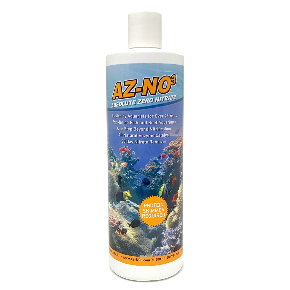 AZ-NO3 Absolute Zero Nitrate 500mL Marine and Reef Safe Nitrate Eliminator