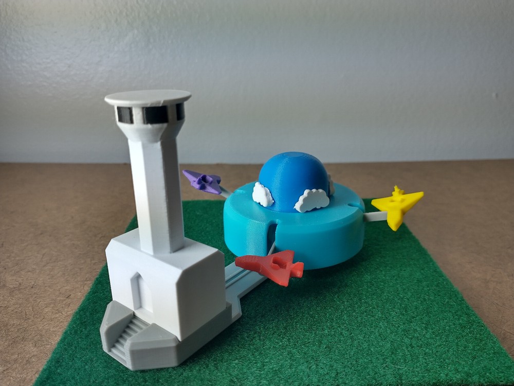 Micro Airplanes Model Ride - N Scale - Motorized - Rotates & Oscillates!