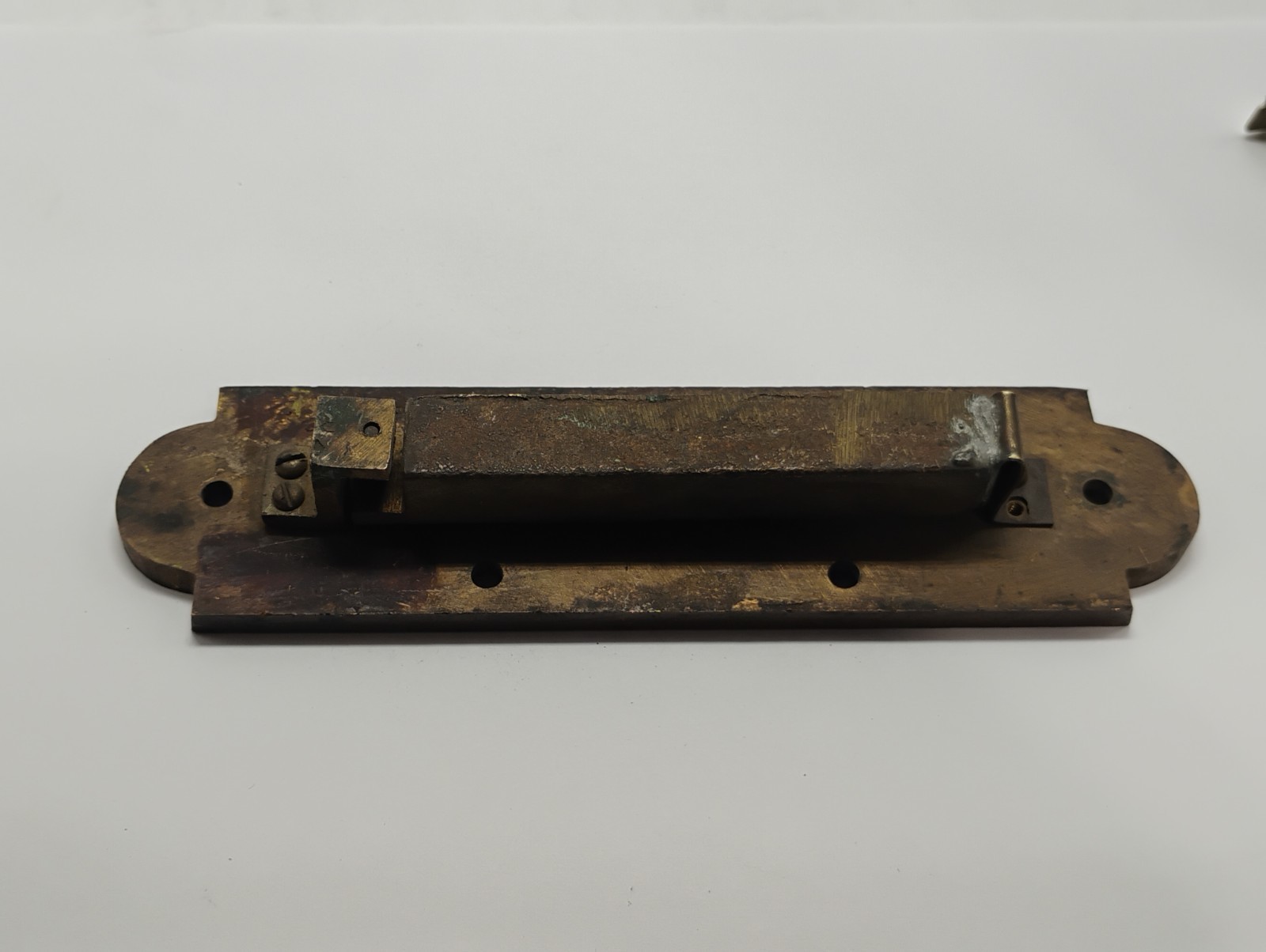 Vintage Antique Solid Brass Bubble Level Keystone Insert