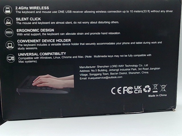 Trueque KC213 Black Wireless Keyboard & Mouse Combo