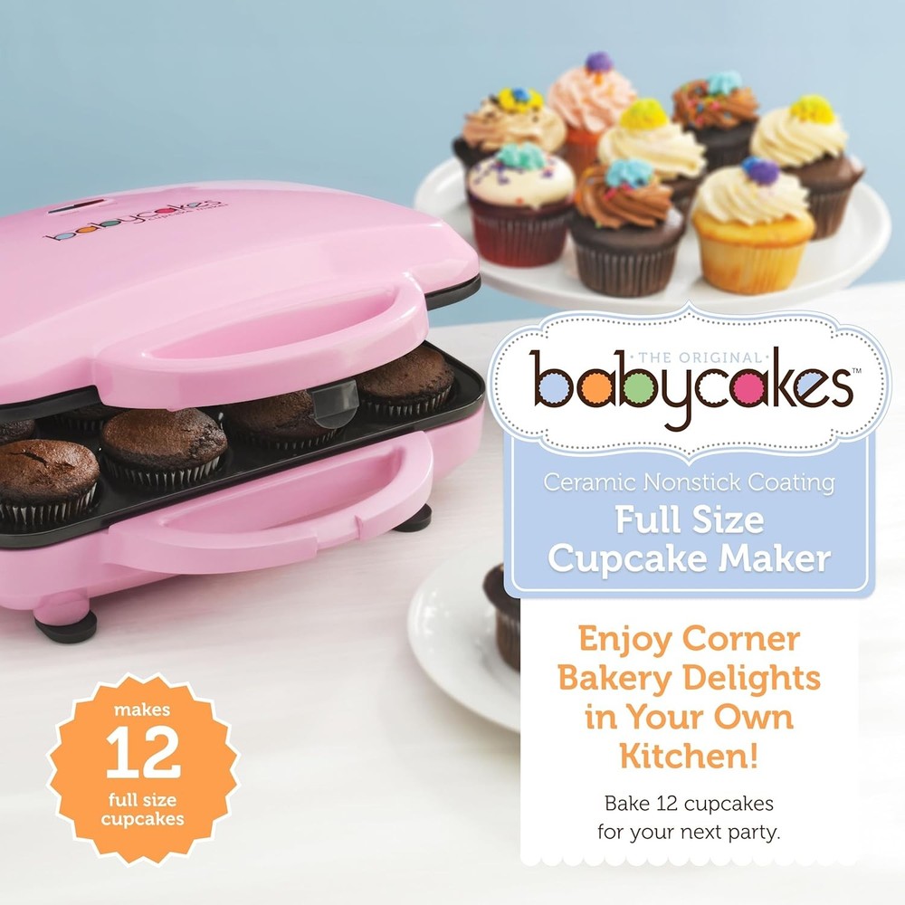 Babycakes Full Size 12-Cup Cupcake Maker - Kitchen Appliances
