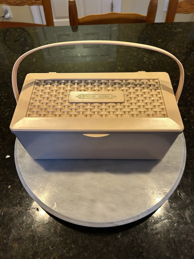 Vintage 1960-70s “SEWING CADDY” With Extras