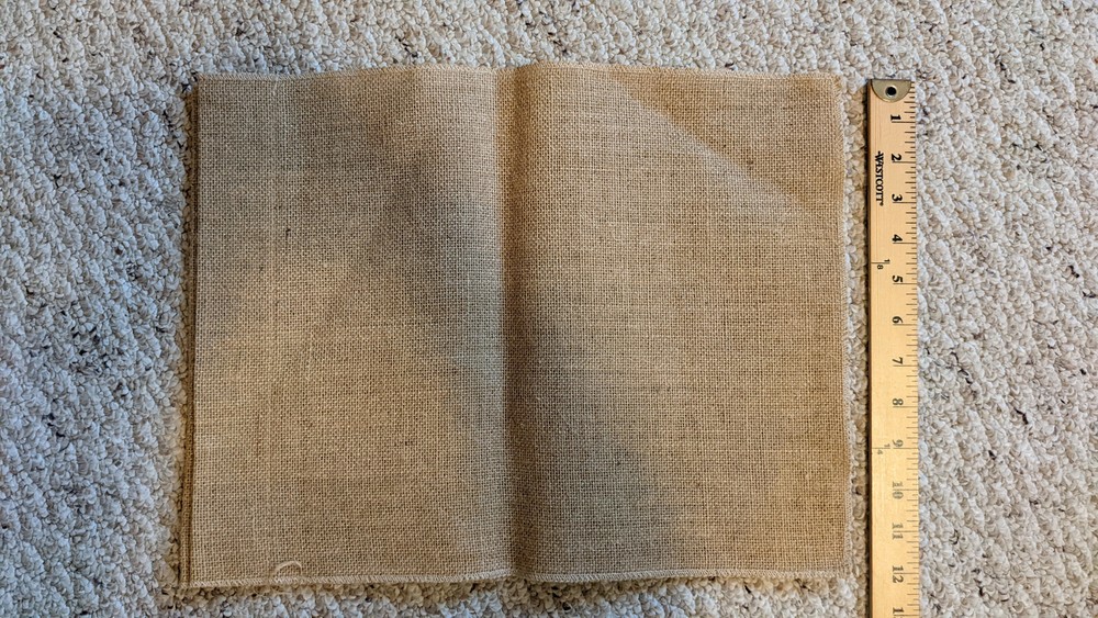 burlap blank placemat